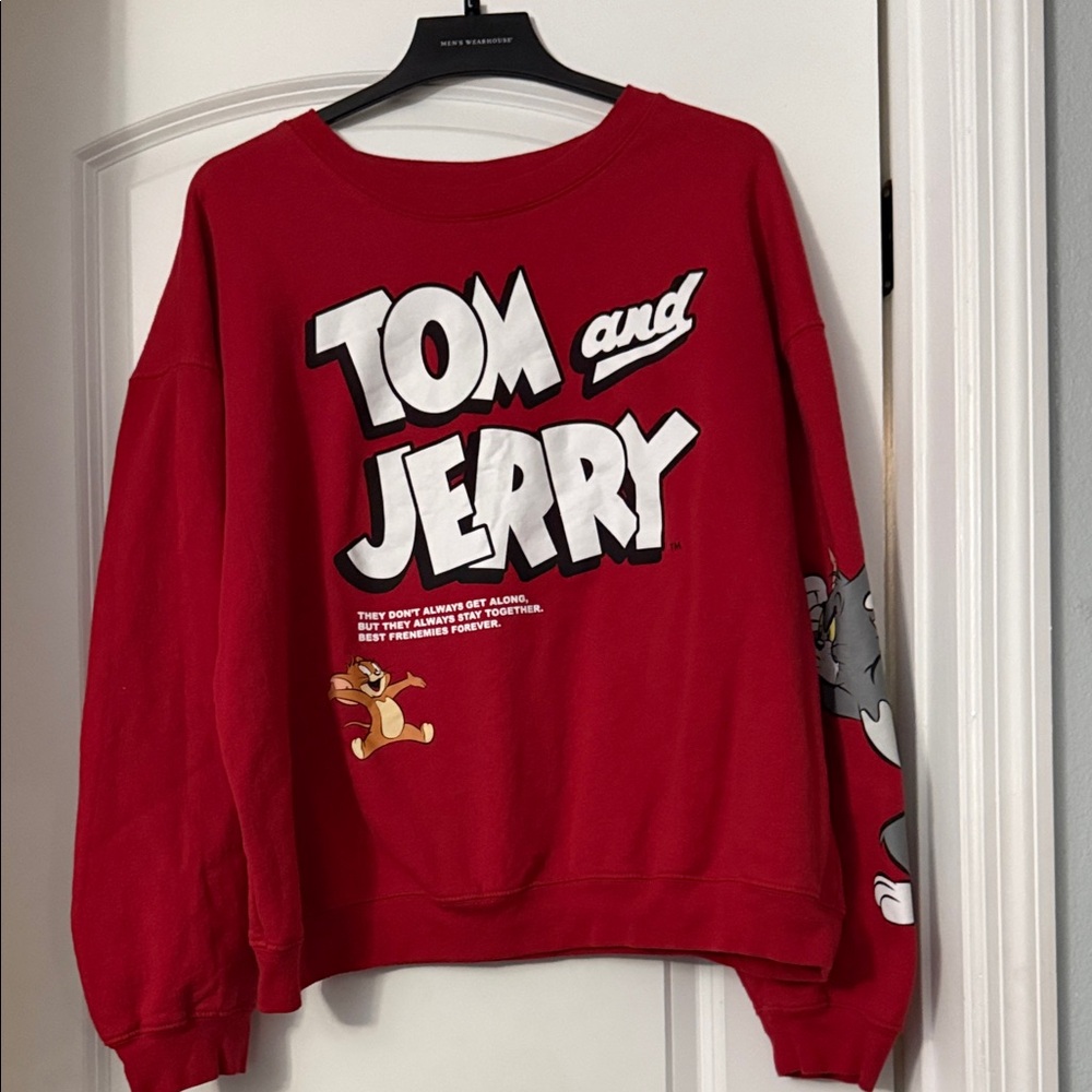 Tom and Jerry Red Sweater